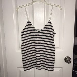 ZARA TRF stripe spaghetti strap